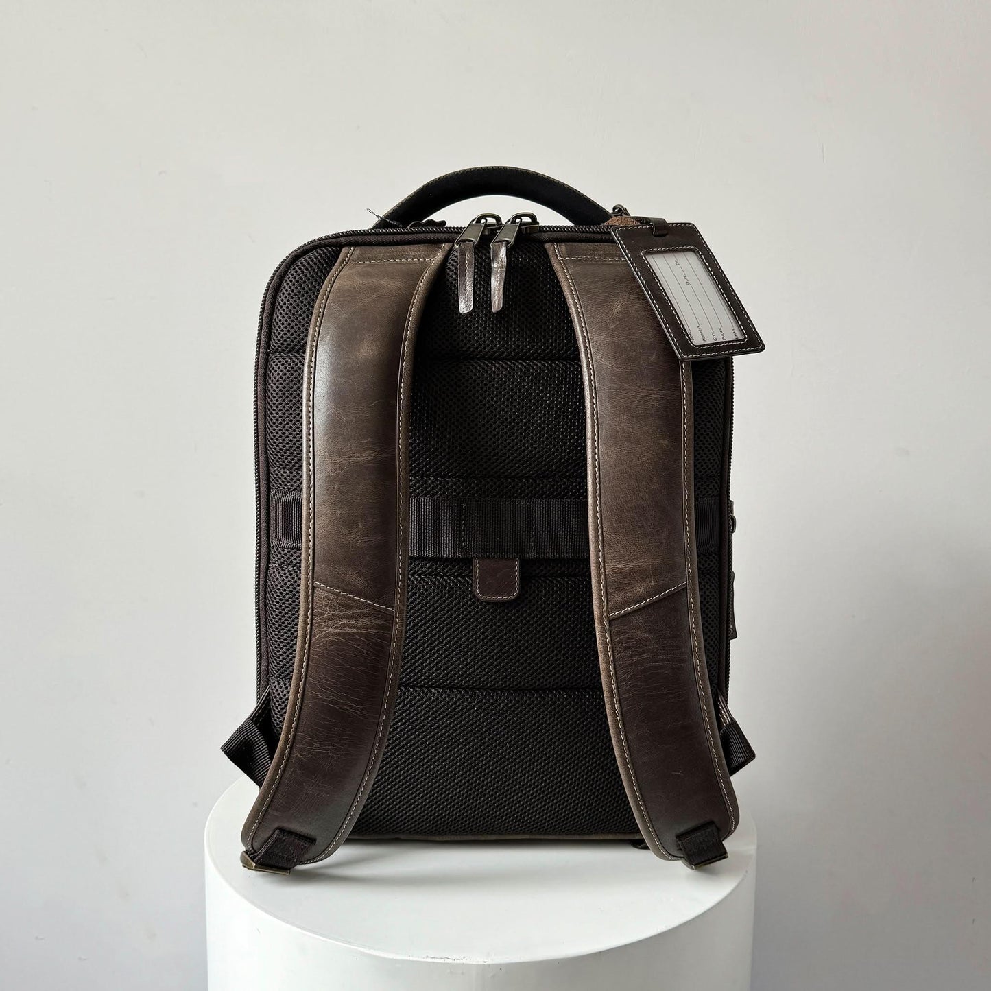Crazy Horse Full-Grain Leather Laptop Backpack – Premium, Rugged & Stylish MiamiLeathers.com