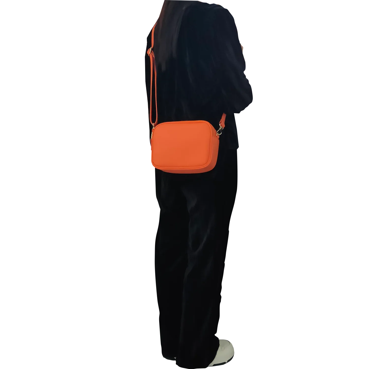 Genuine Leather Double Zipper Crossbody MiamiLeathers.com