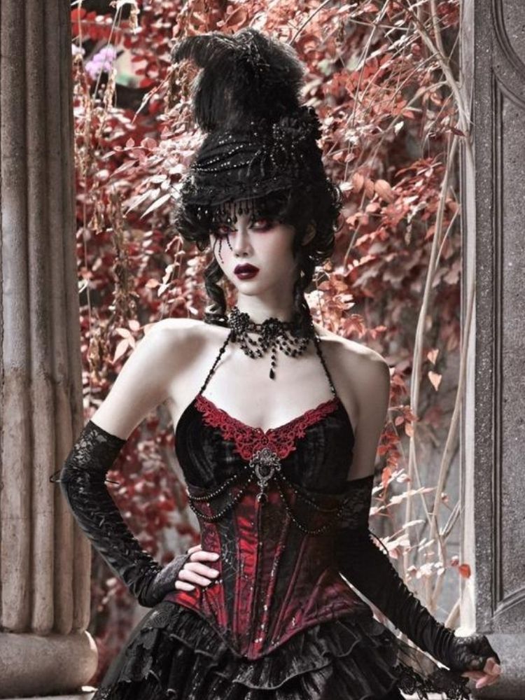 Spider Lace Halloween Flat Hat - Wolvess