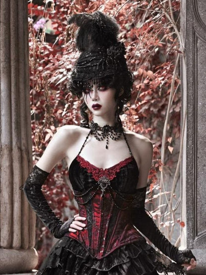 Spider Lace Halloween Flat Hat - Wolvess