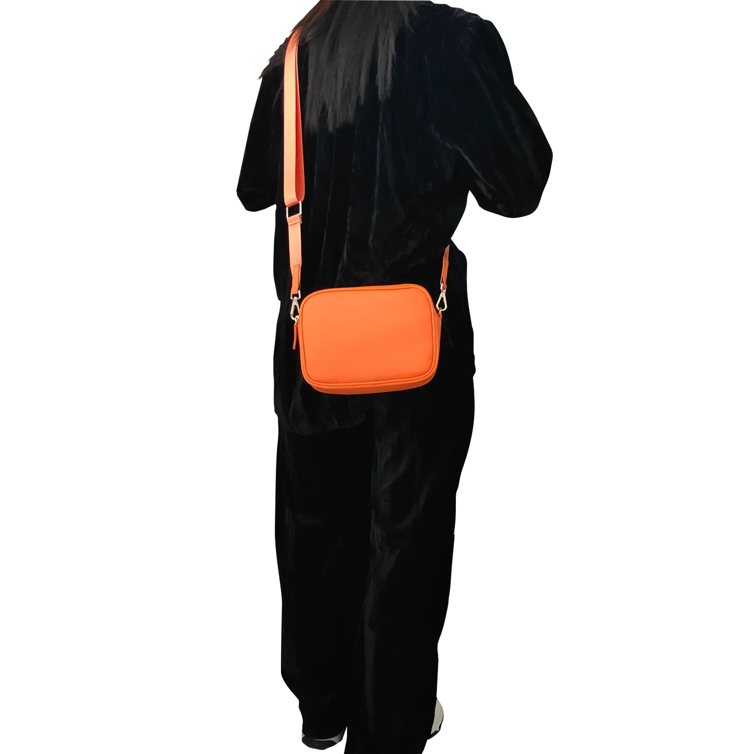 Genuine Leather Double Zipper Crossbody MiamiLeathers.com
