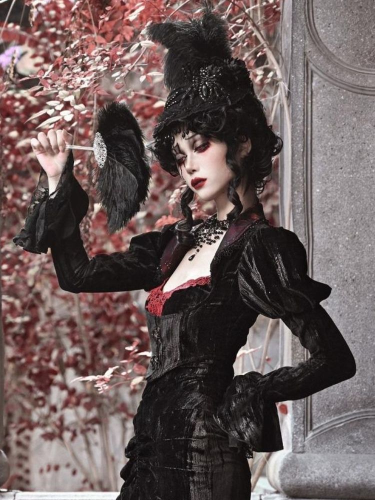 Spider Lace Halloween Flat Hat - Wolvess