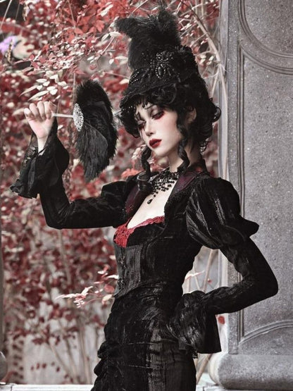 Spider Lace Halloween Flat Hat - Wolvess