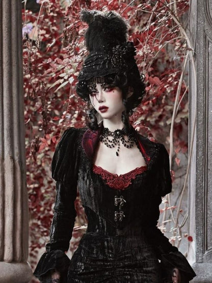 Spider Lace Halloween Flat Hat - Wolvess