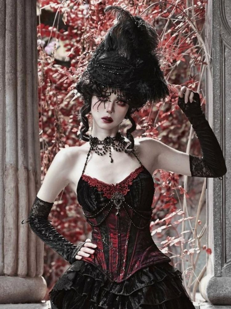 Spider Lace Halloween Flat Hat - Wolvess