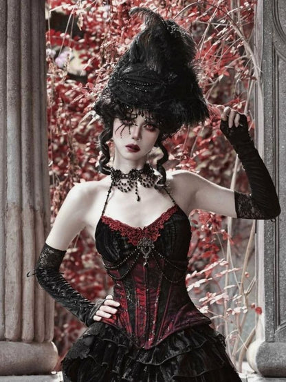 Spider Lace Halloween Flat Hat - Wolvess