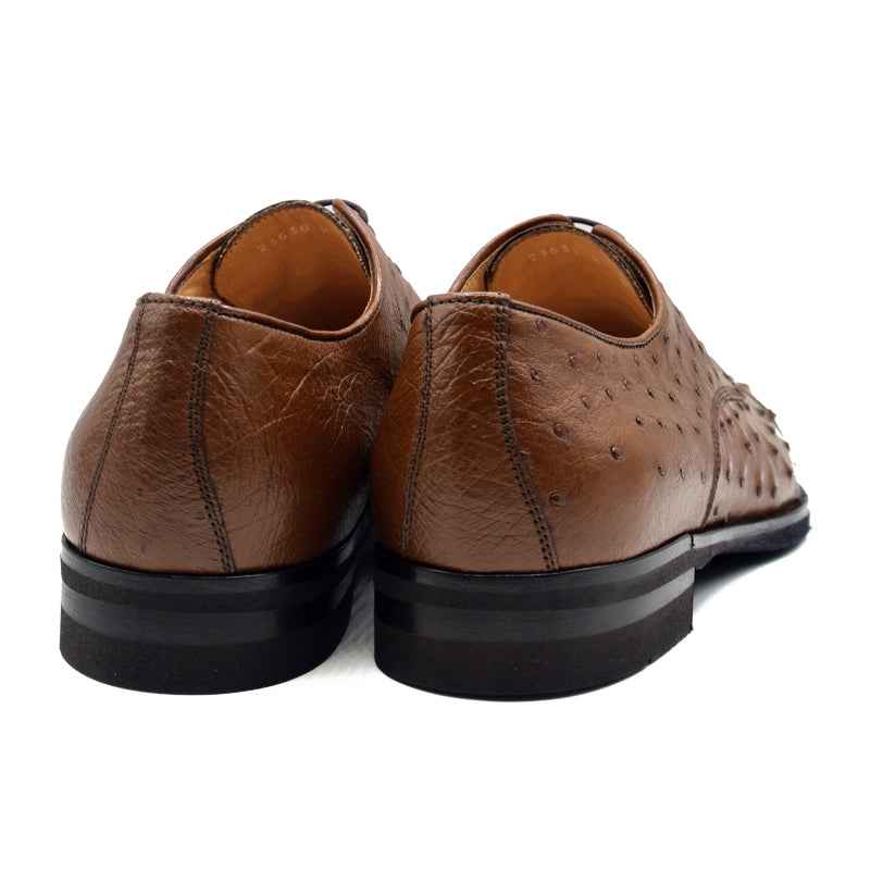23-538-BDY ANDREA Ostrich Quill Lace Up, Brandy Zelli Italia