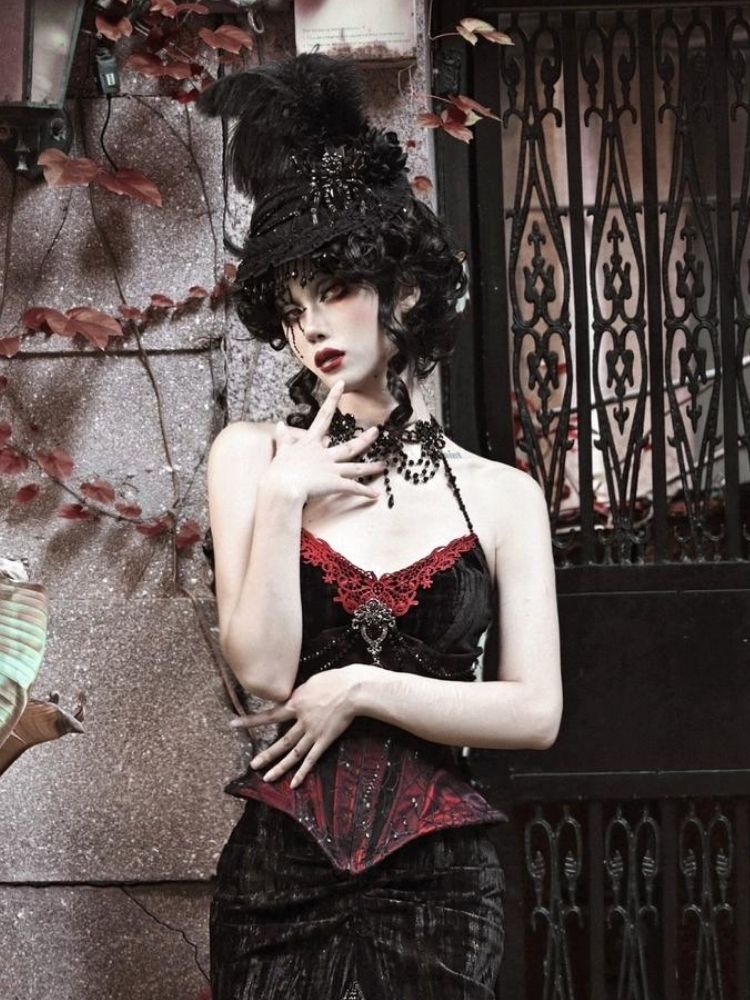 Spider Lace Halloween Flat Hat - Wolvess