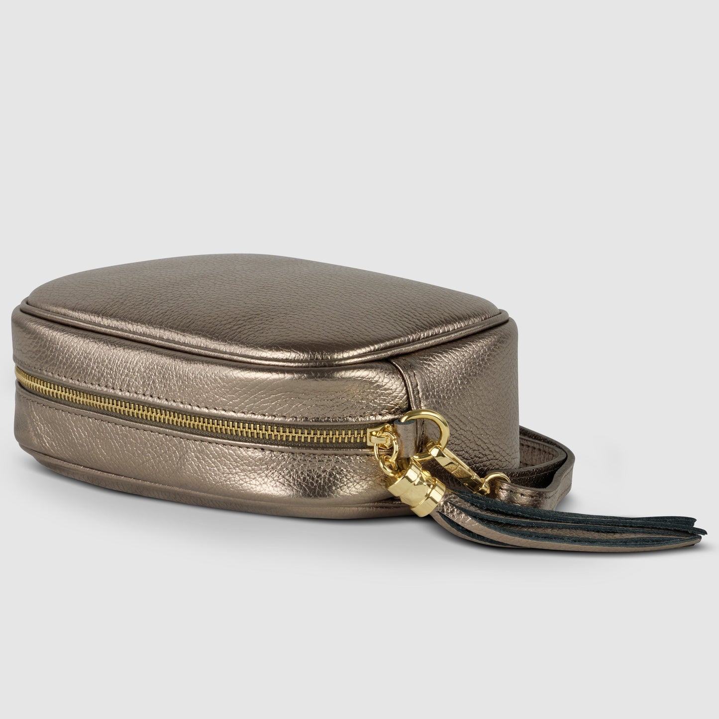 Italian Genuine Metallic Calf Leather Crossbody Bag 231302 TAKEASY