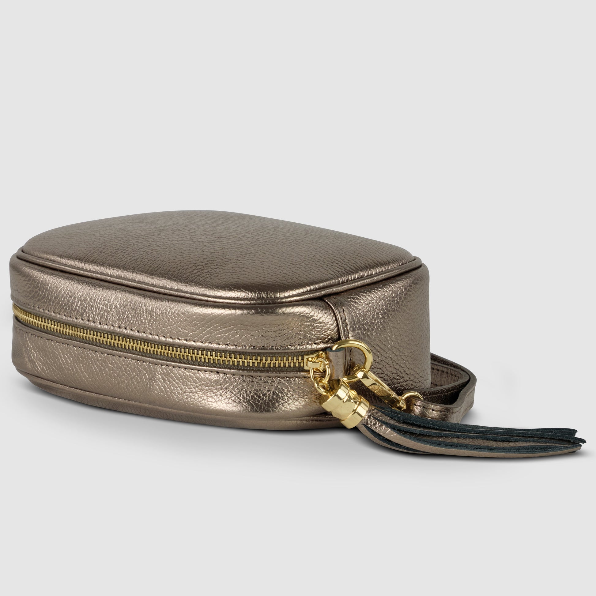 Italian Genuine Metallic Calf Leather Crossbody Bag 231302 TAKEASY