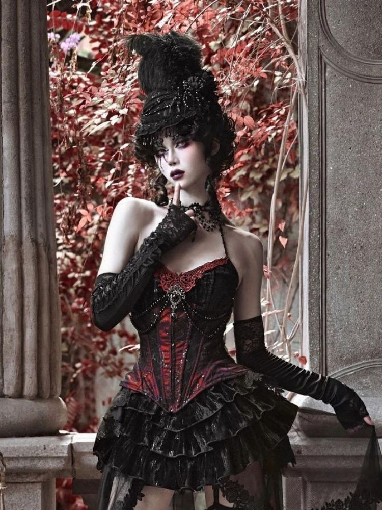 Spider Lace Halloween Flat Hat - Wolvess