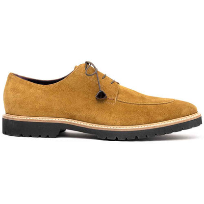 26-220-TOB CAMPO Sueded Goatskin Lace Up, Tobacco Zelli Italia