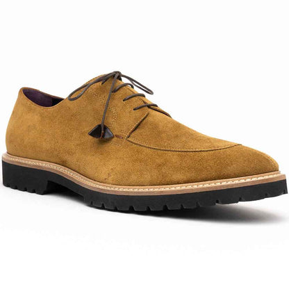 26-220-TOB CAMPO Sueded Goatskin Lace Up, Tobacco Zelli Italia