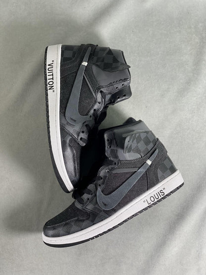 Custom Air Jordan 1 x LV Logo Makersluxe