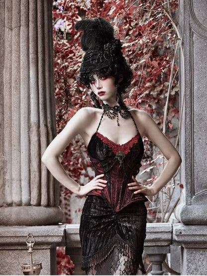 Spider Lace Halloween Flat Hat - Wolvess