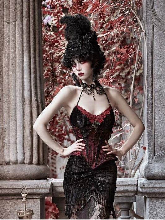 Spider Lace Halloween Flat Hat - Wolvess