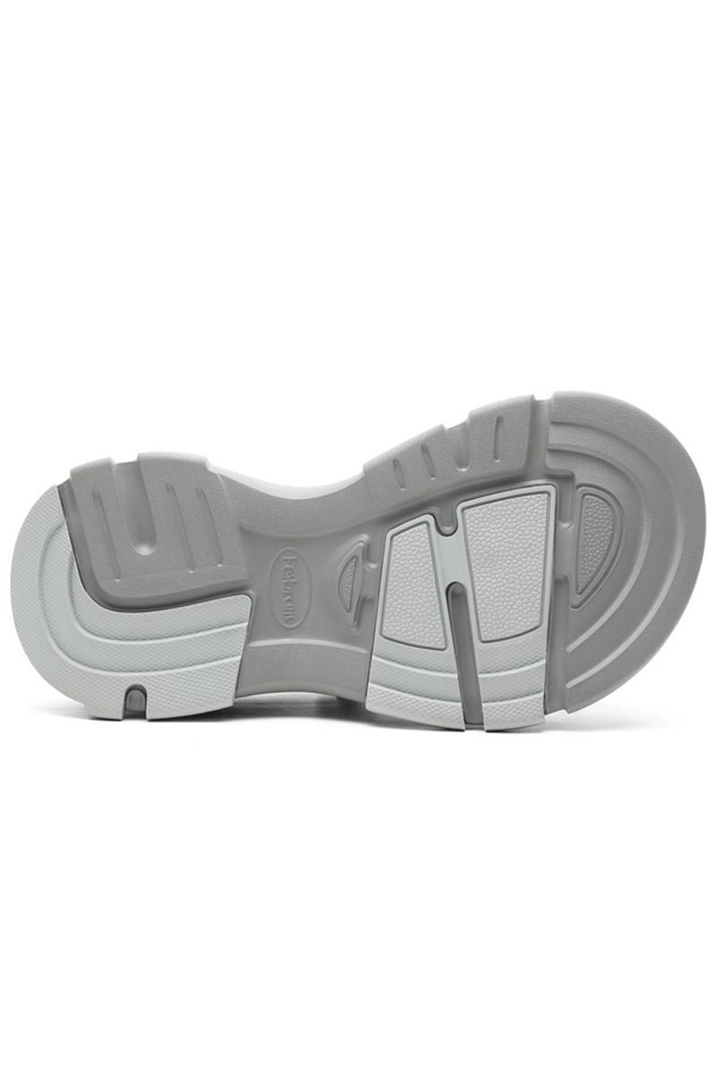 Grey Faux Fur Lined Platform Clog - Wolvess