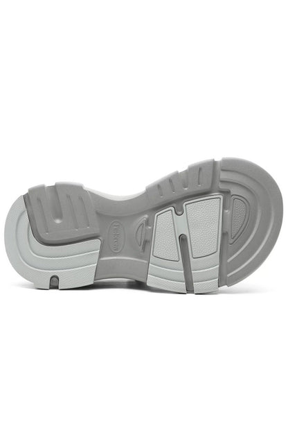 Grey Faux Fur Lined Platform Clog - Wolvess