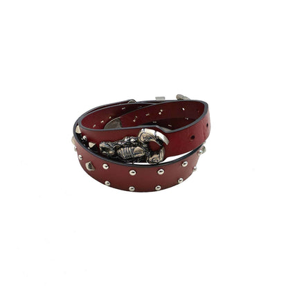 Studded Leather Scorpion Belt - Wolvess