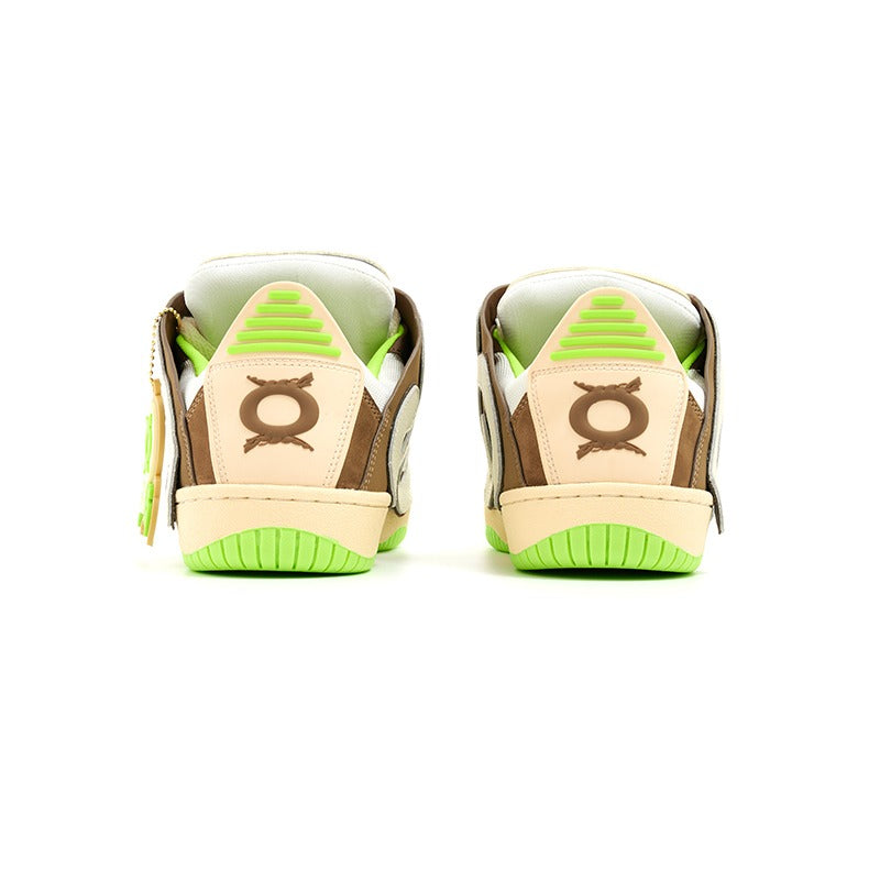 Skater Sneakers Brown Green - Wolvess