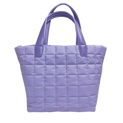 Quilted Nylon Tote – Lightweight, Triple-Zip, Travel & Work Ready MiamiLeathers.com