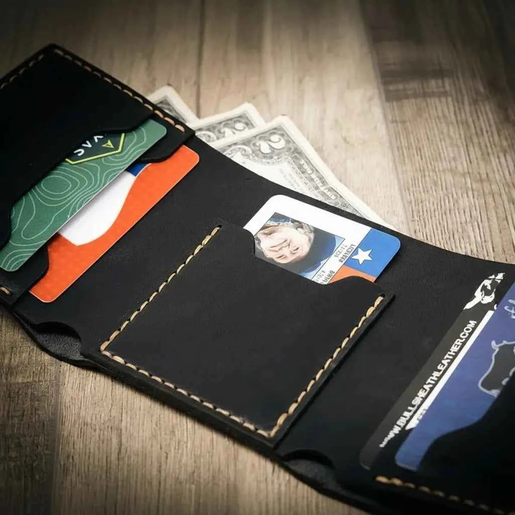 The Trinity Trifold Wallet - Black