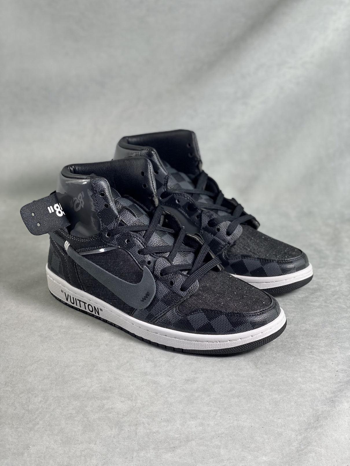 Custom Air Jordan 1 x LV Logo Makersluxe