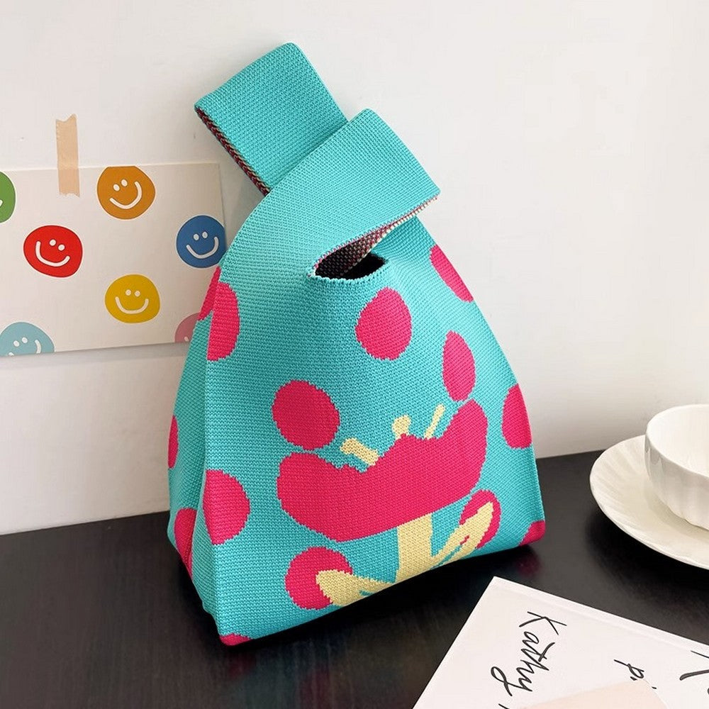 Retro Pattern Knitted Handbag CZ Basics