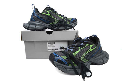 Custom BLCG Black Green Blue Sneakers W3XDC