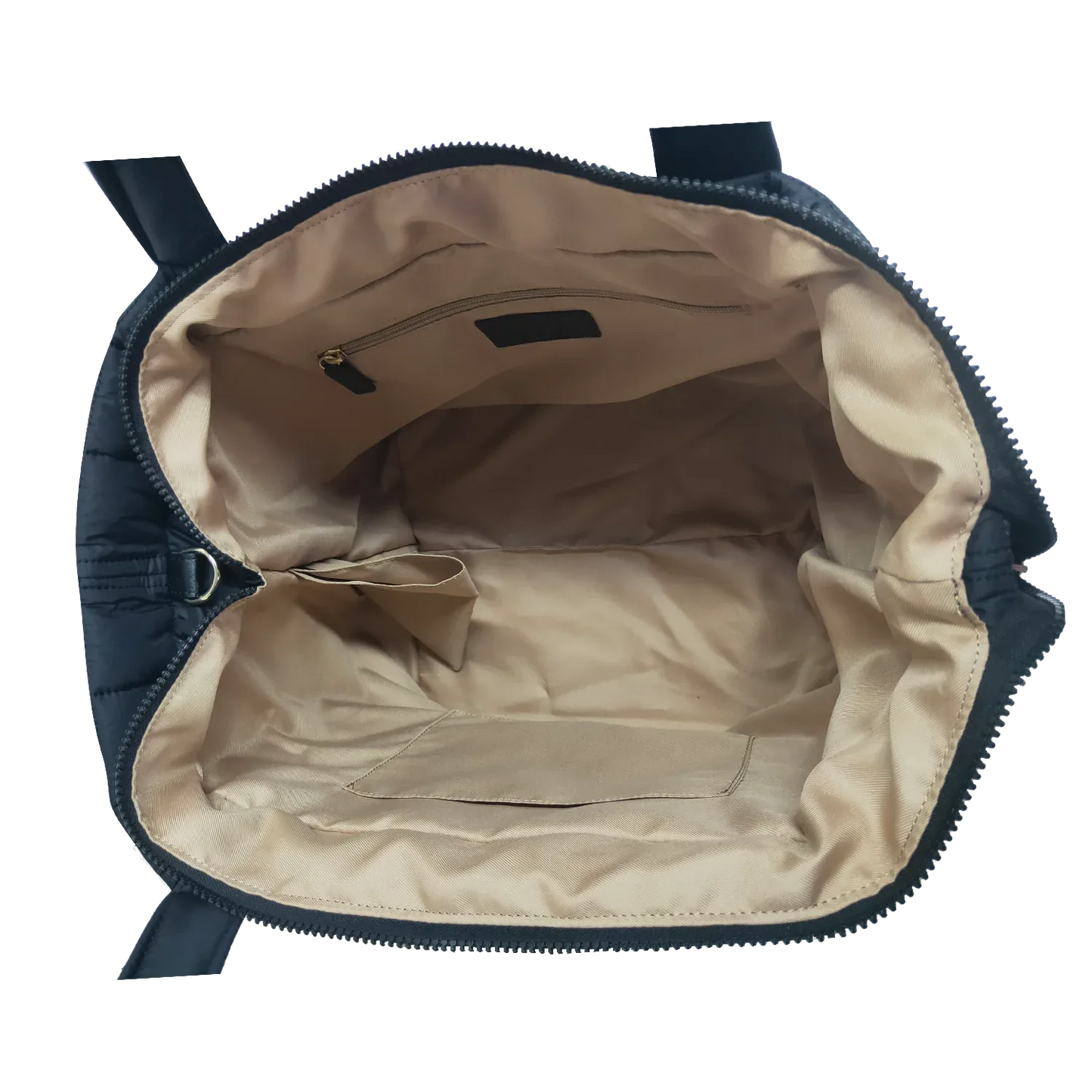 Quilted Nylon Tote – Lightweight, Triple-Zip, Travel & Work Ready MiamiLeathers.com