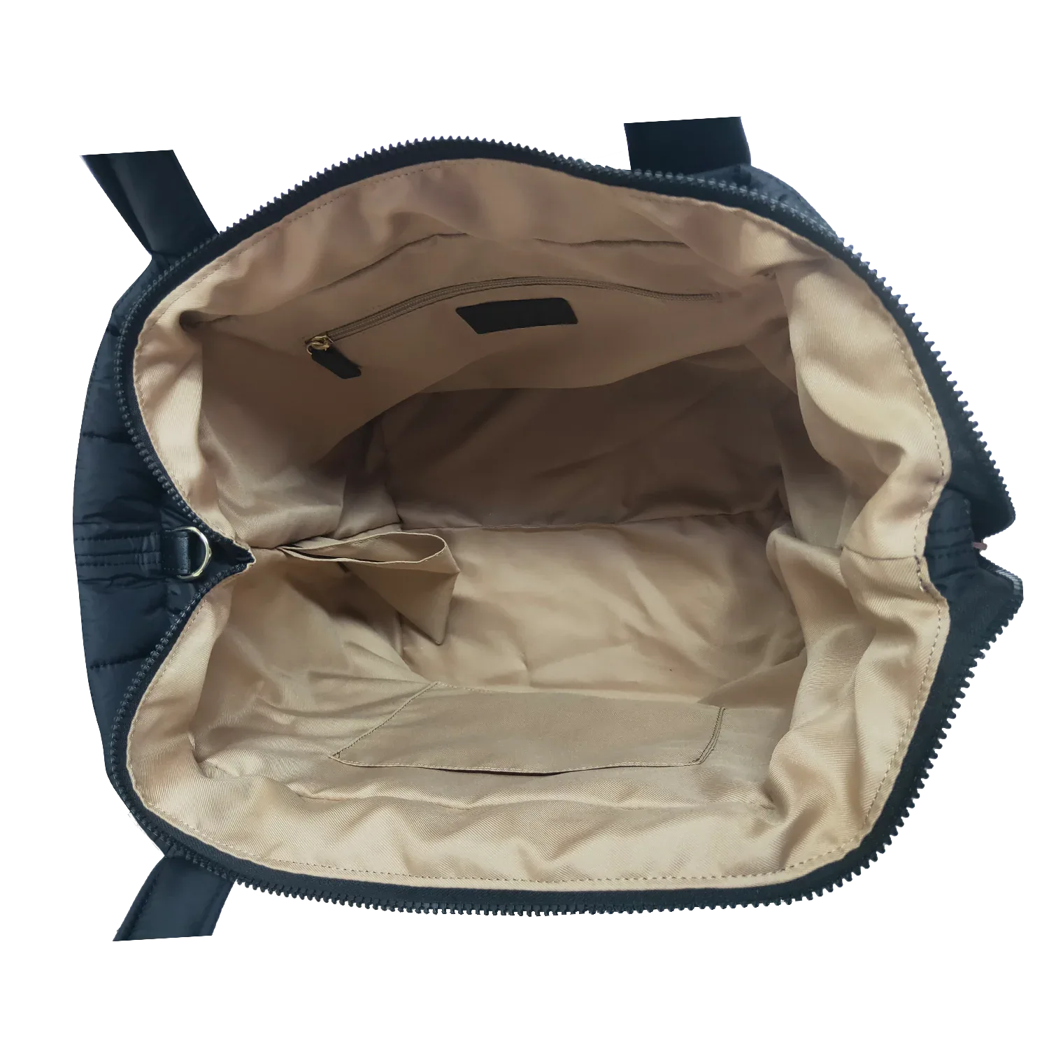 Quilted Nylon Tote – Lightweight, Triple-Zip, Travel & Work Ready MiamiLeathers.com