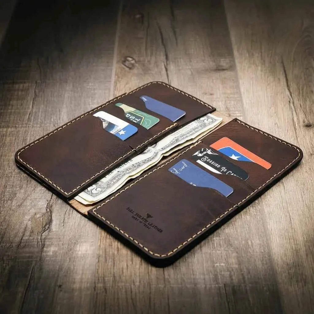 The Houstonian Long Wallet Bull Sheath Leather