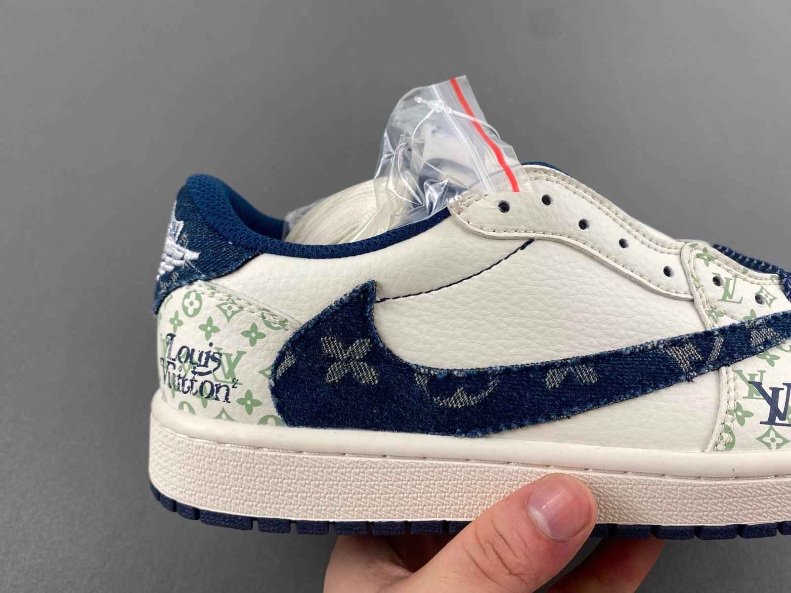 Custom Travis Scott x LV x Air Jordan 1 Low OG SJ2968-004