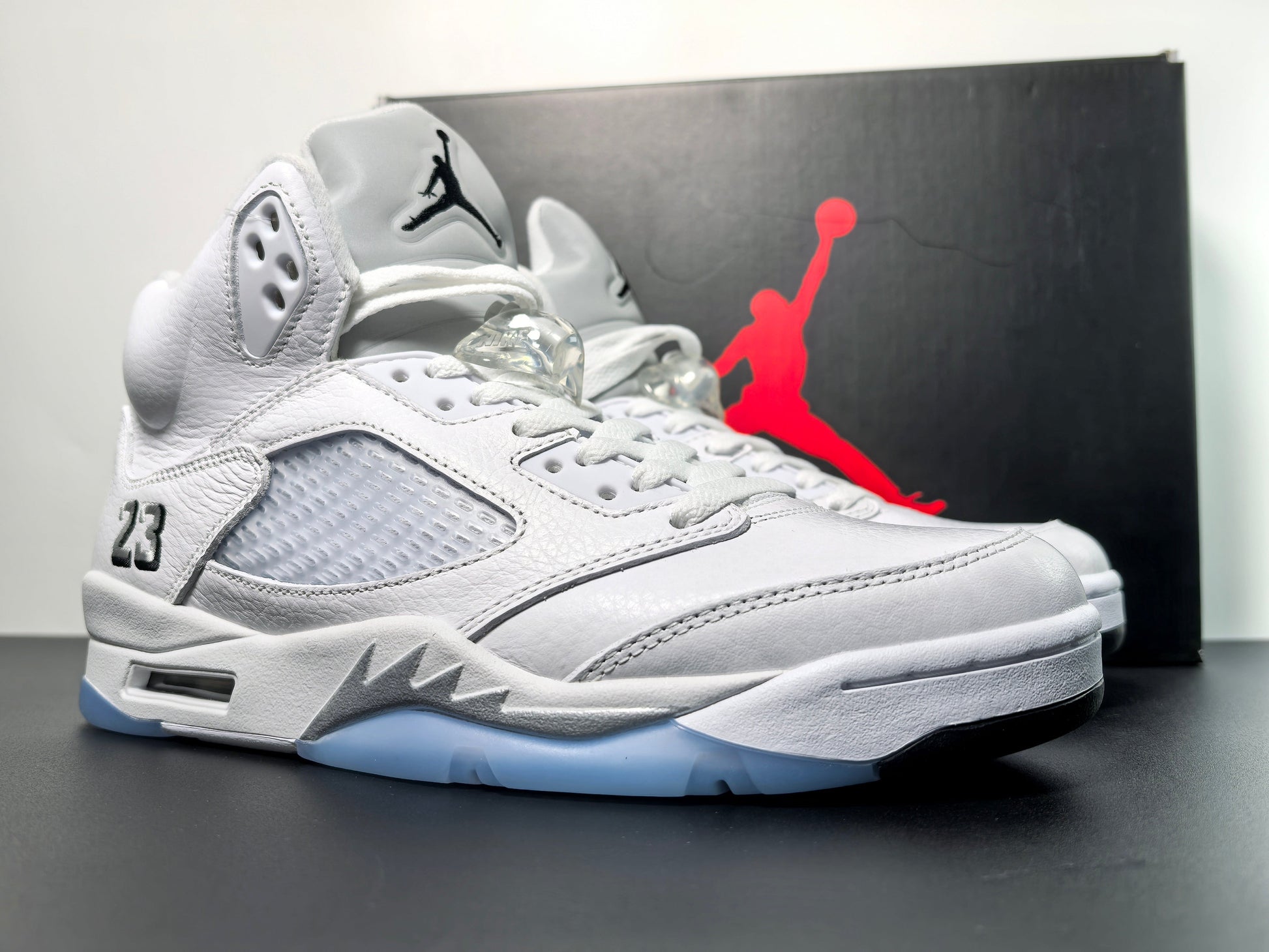 Air Jordan 5 OG White Metallic Luxury Urban Wear
