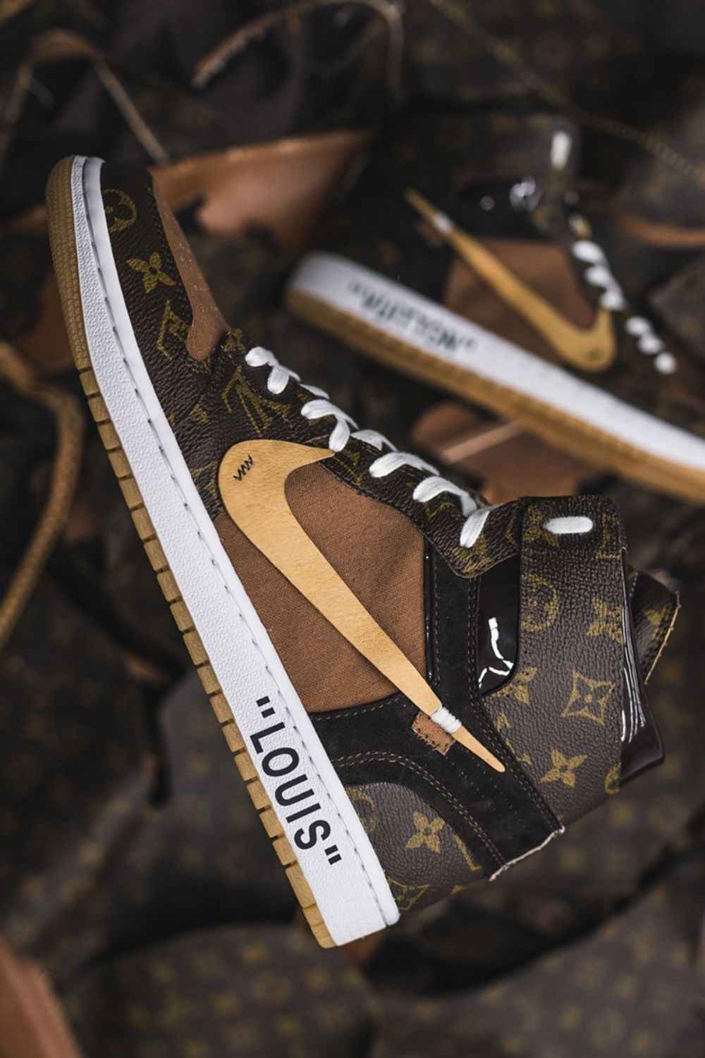 Custom Air Jordan 1 x LV Logo