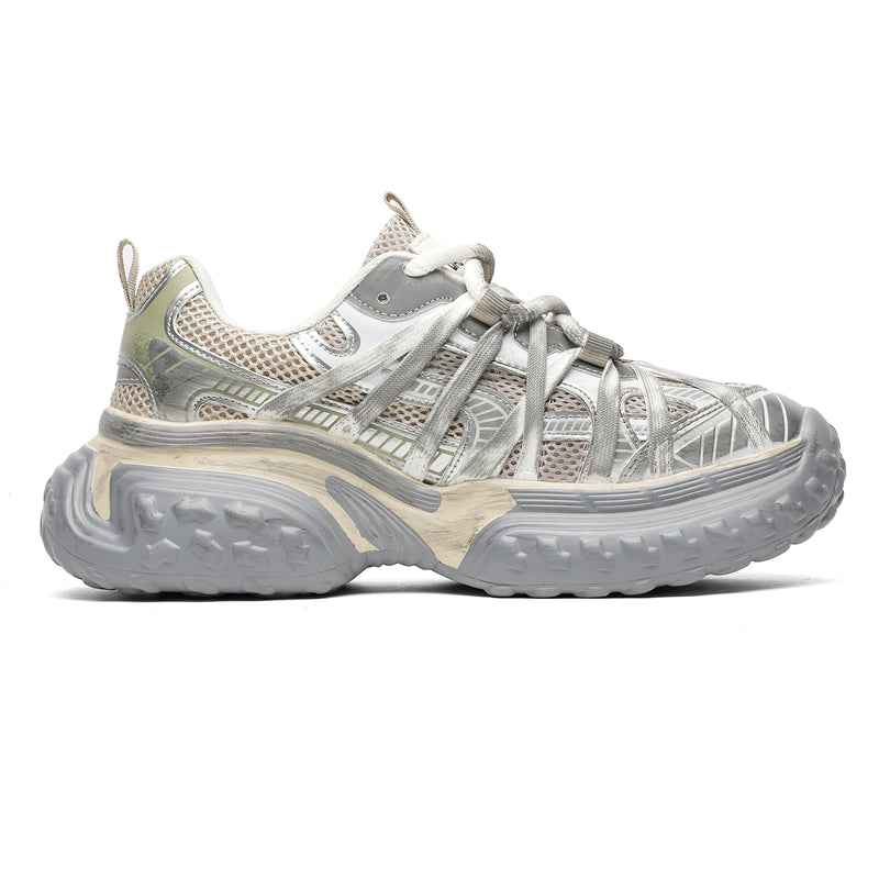 S8888 Champagne Tire Sneakers