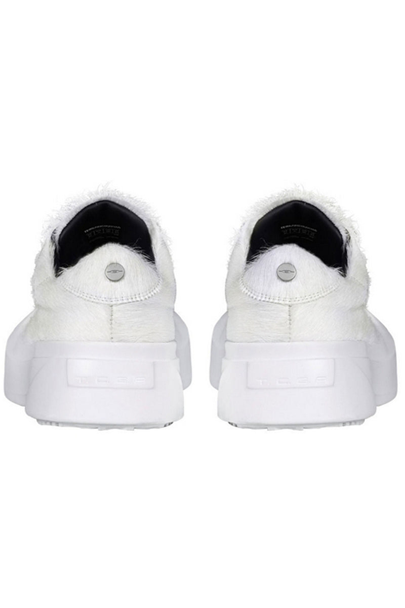 Suede Platform Distressed Sneakers - Wolvess