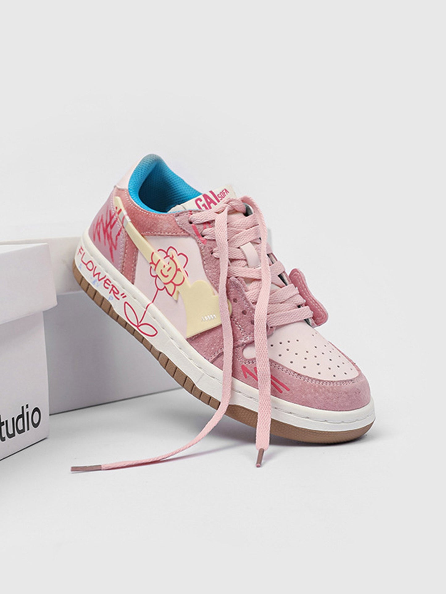 Floral Street Skater Sneakers - Wolvess