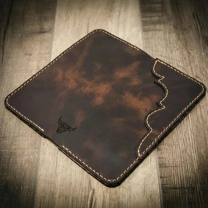 Western Long Wallet Bull Sheath Leather