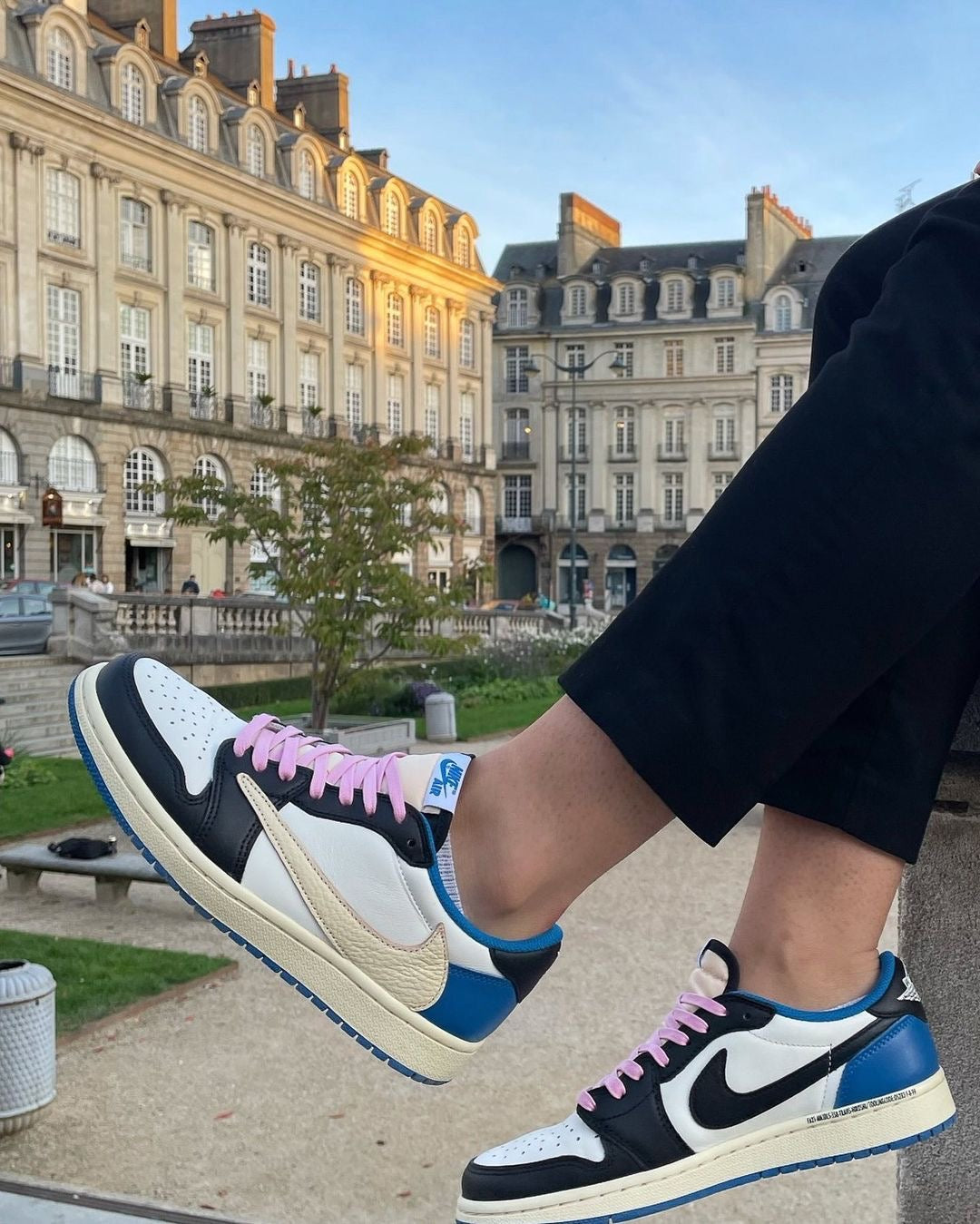 Custom Fragment x Travis Scott x Air Jordan 1 Low DM7866 140 SneakerNational