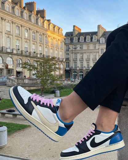 Custom Fragment x Travis Scott x Air Jordan 1 Low DM7866 140 SneakerNational