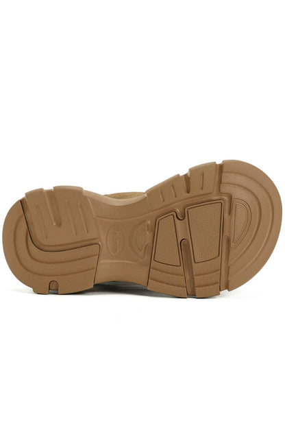 Tan Suede Winter Boot with White Faux Fur Trim - Wolvess