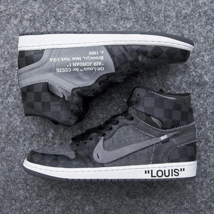 Custom Air Jordan 1 x LV Logo Makersluxe