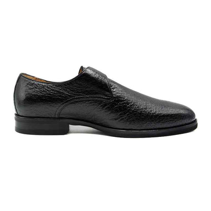 59-503-BLK ROMAN Peccary Monk Strap, Black Zelli Italia