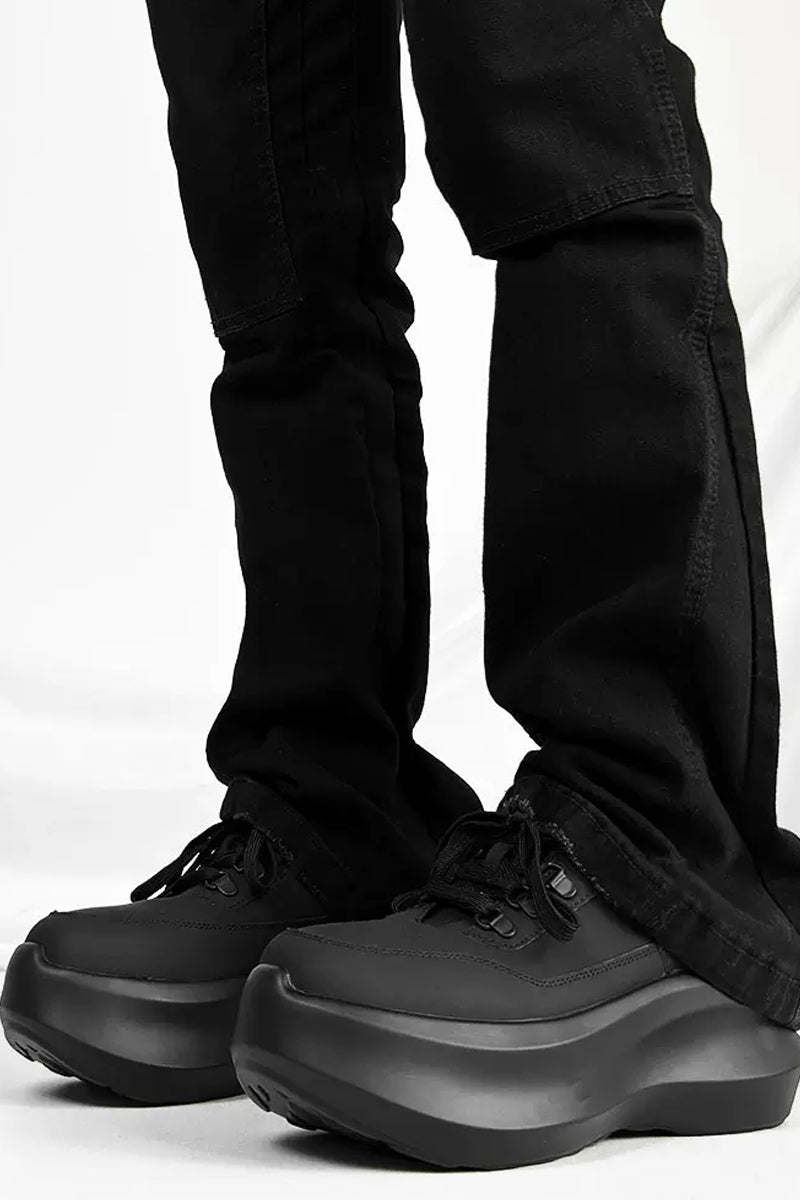 Platform Lace-Up Sneakers - Wolvess