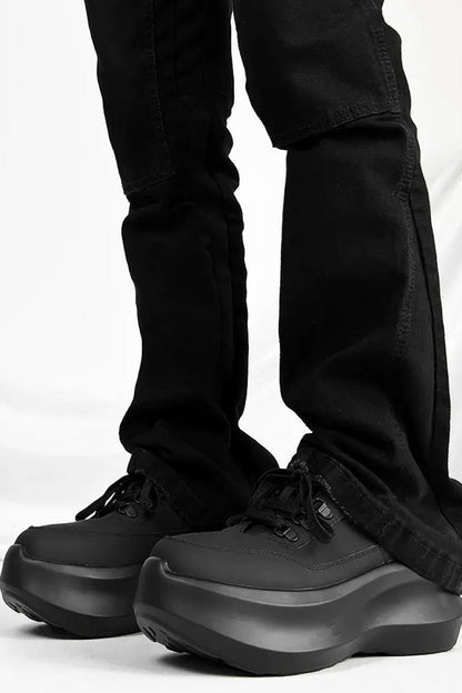 Platform Lace-Up Sneakers - Wolvess