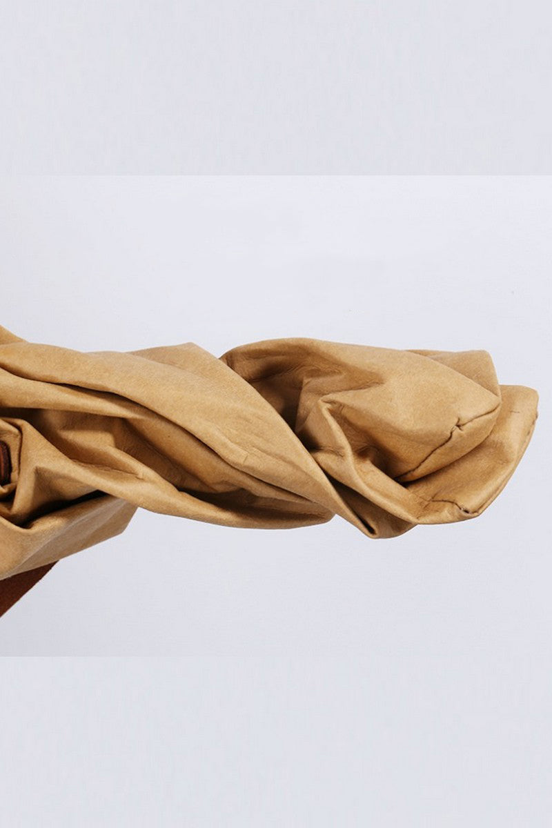 Mini Kraft Fake Paper Tote Bag - Wolvess