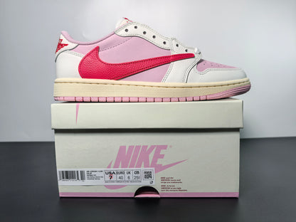 Travis Scott × AJ1 Low "Shy Pink" air jordan