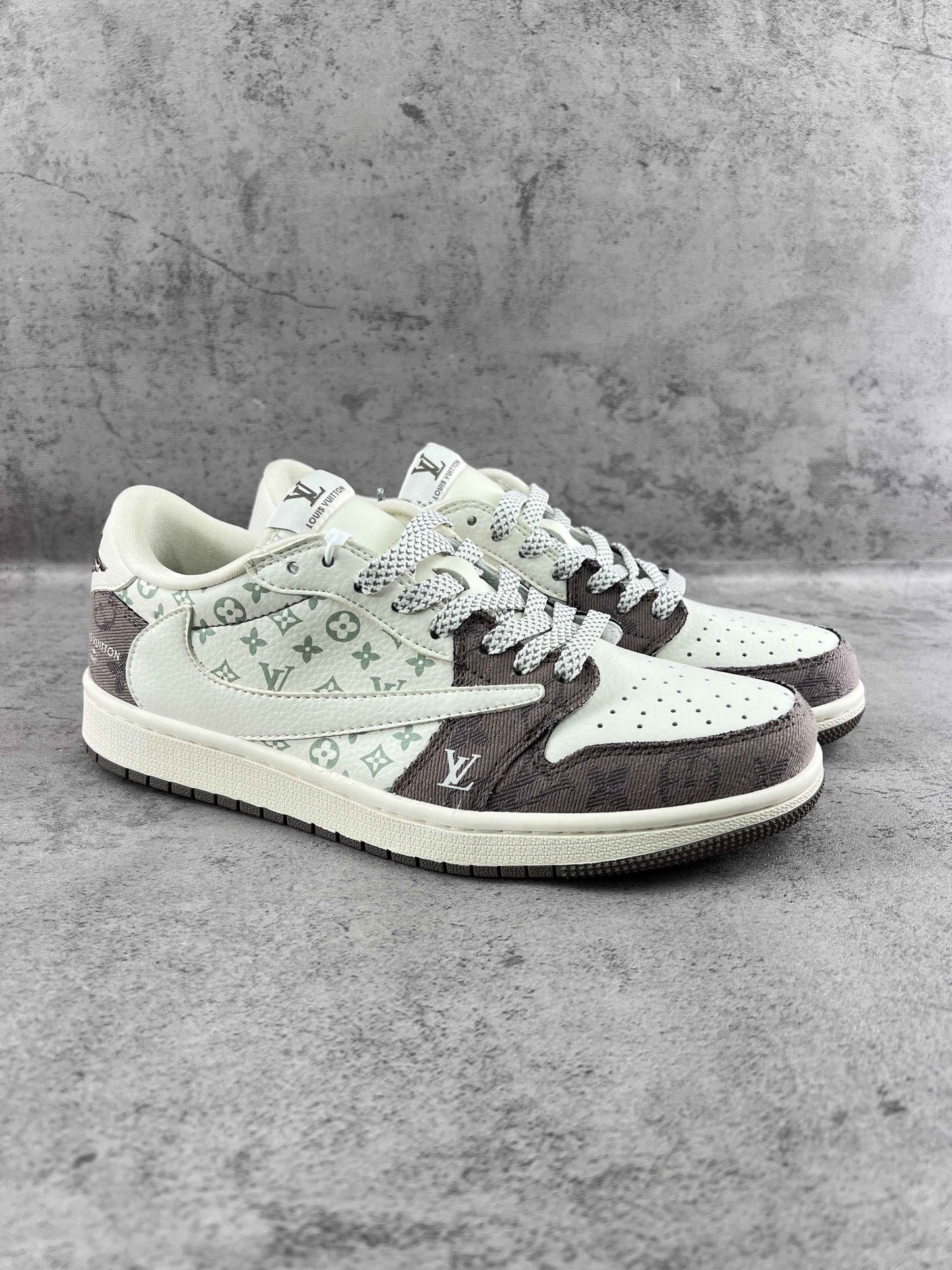Custom Travis Scott x LV x Air Jordan 1 Low SJ2068 105