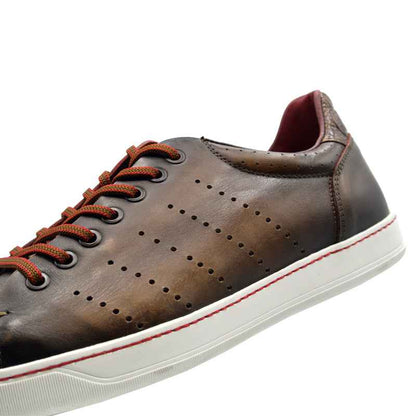 65-201-BRN RUSSO Burnished Italian Calfskin - Brown Zelli Italia